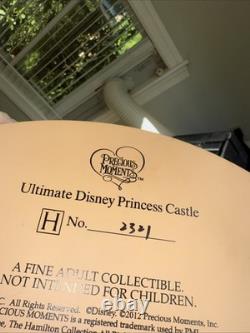 Precious Moments 2012 Ultimate Disney Princess Castle Large Lights Up RARE READ