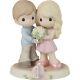 Precious Moments 223015 One Blossoming Year Together Bisque Porcelain Figurine
