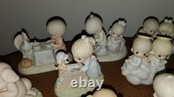 Precious Moments 32 Pieces HUGE LOT COLLECTION RARE RETIRED FIGURINES FREE SHIP