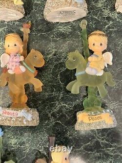 Precious Moments 3 Tier Mirrored Carousel with 12 figurines 2002 Enesco RARE