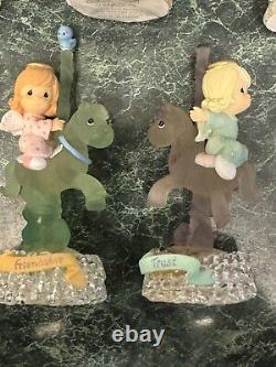 Precious Moments 3 Tier Mirrored Carousel with 12 figurines 2002 Enesco RARE