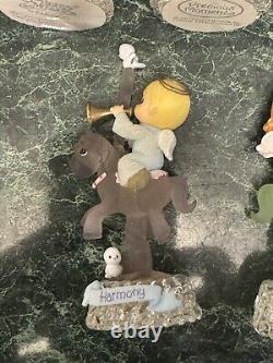 Precious Moments 3 Tier Mirrored Carousel with 12 figurines 2002 Enesco RARE