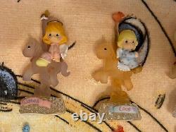 Precious Moments 3 Tier Mirrored Carousel with 12 figurines 2002 Enesco RARE