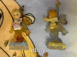 Precious Moments 3 Tier Mirrored Carousel with 12 figurines 2002 Enesco RARE