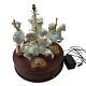 Precious Moments 4004186 Pmi 2005 Set Of 4 Horses Carousel Music Box Hand Paint
