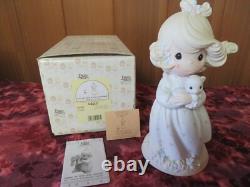 Precious Moments#526010 YOU ARE SUCH A PURRFECT FRIEND 1992 LE 9-Inch withDome-NIB