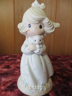Precious Moments#526010 YOU ARE SUCH A PURRFECT FRIEND 1992 LE 9-Inch withDome-NIB