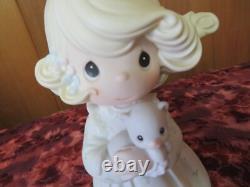 Precious Moments#526010 YOU ARE SUCH A PURRFECT FRIEND 1992 LE 9-Inch withDome-NIB