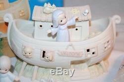 Precious Moments 530948 Noah's Ark Two By Two 1992 Butterfly Mark 8 Pc Set