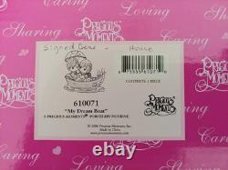 Precious Moments #610071 My Dream Boat, Signed by Gene Freedman