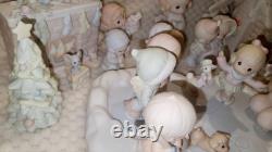 Precious Moments 66 PIECE LOT! Sugarland Village Ice Pond Warming Hut Pre-Owned