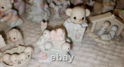 Precious Moments 66 PIECE LOT! Sugarland Village Ice Pond Warming Hut Pre-Owned