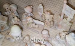 Precious Moments 66 PIECE LOT! Sugarland Village Ice Pond Warming Hut Pre-Owned