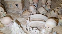 Precious Moments 66 PIECE LOT! Sugarland Village Ice Pond Warming Hut Pre-Owned
