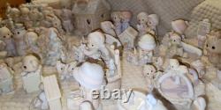 Precious Moments 66 PIECE LOT! Sugarland Village Ice Pond Warming Hut Pre-Owned