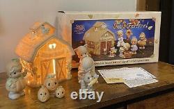 Precious Moments #732494, Fall Festival, 7 Piece Set, Lighted Barn, With Box