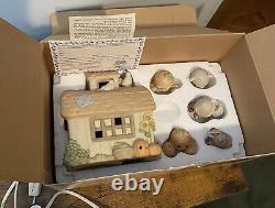 Precious Moments #732494, Fall Festival, 7 Piece Set, Lighted Barn, With Box