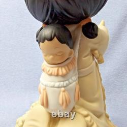 Precious Moments 9 A PRAYER WARRIOR'S FAITH CAN MOVE MTNS 354414 Squaw Papoose