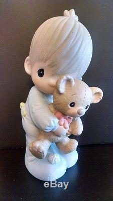 Precious Moments 9 Jesus Loves Me-Boy Extremely Rare Hand Signed By Sam Boxed