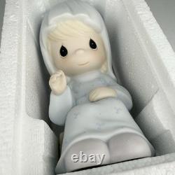 Precious Moments 9 Pc 104523 Dealer 9 Inch Come Let Us Adore Him Nativity-1986