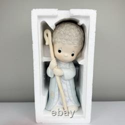 Precious Moments 9 Pc 104523 Dealer 9 Inch Come Let Us Adore Him Nativity-1986