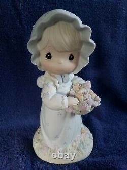 Precious Moments 9' RARE Figurine YOU ARE THE ROSE OF HIS CREATION #531243