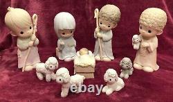 Precious Moments 9 inch Dealers Nativity 104523 Come Let Us Adore Him Olivebranc