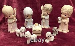 Precious Moments 9 inch Dealers Nativity 104523 Come Let Us Adore Him Olivebranc