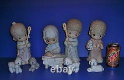 Precious Moments 9 inch Dealers Only Nativity 104523 with Boxes