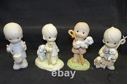 Precious Moments 9pc Nativity Add On Figurines with 4 Boxes