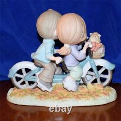 Precious Moments ALL FOR THE LOVE OF YOU ON A BICYCLE BUILT FOR TWO 920025 HUGE