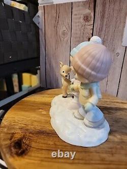 Precious Moments A Winter Walk Is Warmer With You Love Figurine 231038 New