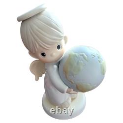 Precious Moments Angel Hes Got The Whole World In His Hands 9