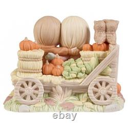 Precious Moments Autumn Couple Figurine Falling Into Fun 6in Bisque 221022 New