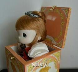 Precious Moments Autumns Praise Musical Wind Up Jack in the Box Doll 80s