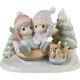 Precious Moments Away We Go In The Snow Limited Edition Bisque Porcelain Figu
