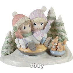 Precious Moments Away We Go In The Snow Limited Edition Figurine