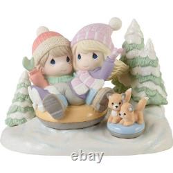 Precious Moments Away We Go In The Snow Limited Edition Figurine 231036 Brand