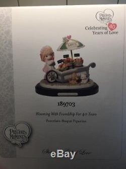 Precious Moments BLOOMING WITH FRIENDSHIP FOR 40 Years LIMITED EDITION Figurine