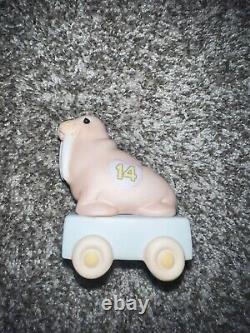 Precious Moments Birthday Train14,15, &16 Walrus, Gorilla, Feline Set & Boxes