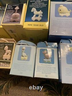 Precious Moments Birthday Train Complete Set All 18 Pieces Figurines! In box