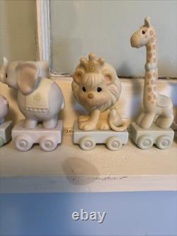 Precious Moments Birthday Train Set 1-10 With Birthday Club And Baby Pc. 12 Pc