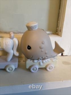 Precious Moments Birthday Train Set 1-10 With Birthday Club And Baby Pc. 12 Pc