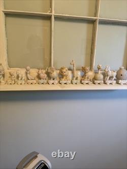 Precious Moments Birthday Train Set 1-10 With Birthday Club And Baby Pc. 12 Pc
