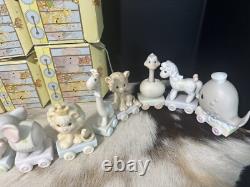 Precious Moments Birthday Train Set, Age Baby- 10 & Clown, Set Of 11