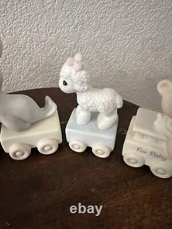Precious Moments Birthday Train Set Of 10 Pic Lead +Baby- 8 Years Old withBoxes