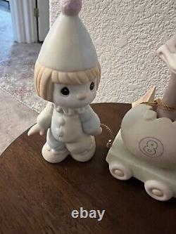 Precious Moments Birthday Train Set Of 10 Pic Lead +Baby- 8 Years Old withBoxes