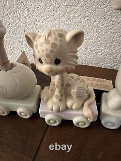 Precious Moments Birthday Train Set Of 10 Pic Lead +Baby- 8 Years Old withBoxes
