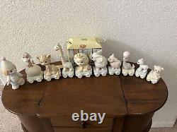 Precious Moments Birthday Train Set Of 10 Pic Lead +Baby- 8 Years Old withBoxes