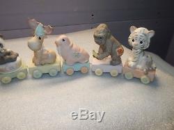 Precious Moments Birthday Train Set Of 18 Pieces, Clown, Baby, Age 1-16
